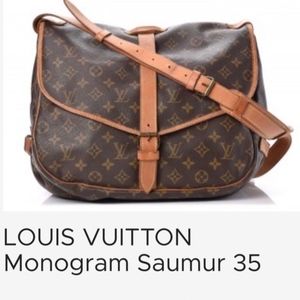 LOUIS VUITTON Monogram Saumur 35